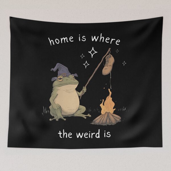 Item preview, Whimsical Frog Wizard Where The Weird Is Meme Frog designed and sold by kallerqptart.