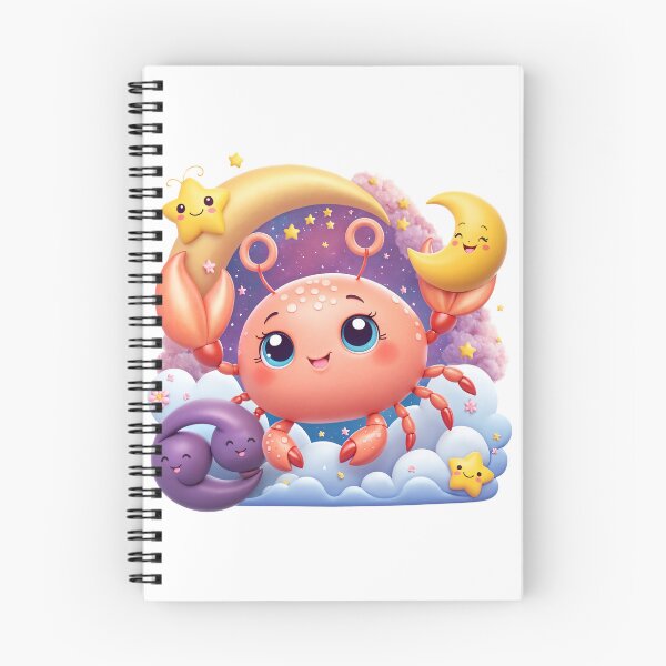 Item preview, Dreamy Cancer Zodiac Baby Crab Nursery Art designed and sold by LunaPixelStudio.