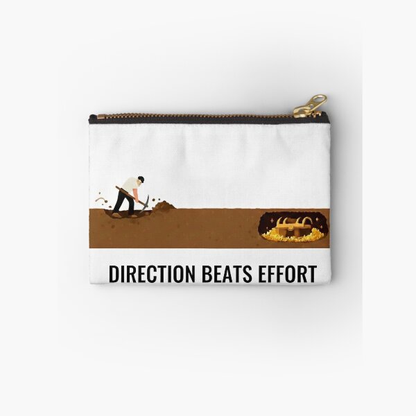 Item preview, Direction Beats Effort - Work Smarter Minimal Illustration designed and sold by PixelHaven2000.