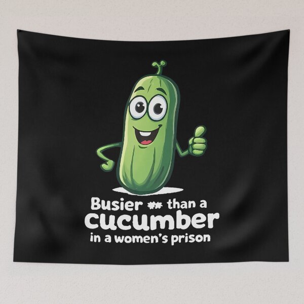 Item preview, Busier Than A Cucumber In A Women's Prison Funny Pickle designed and sold by mischwpwarso.