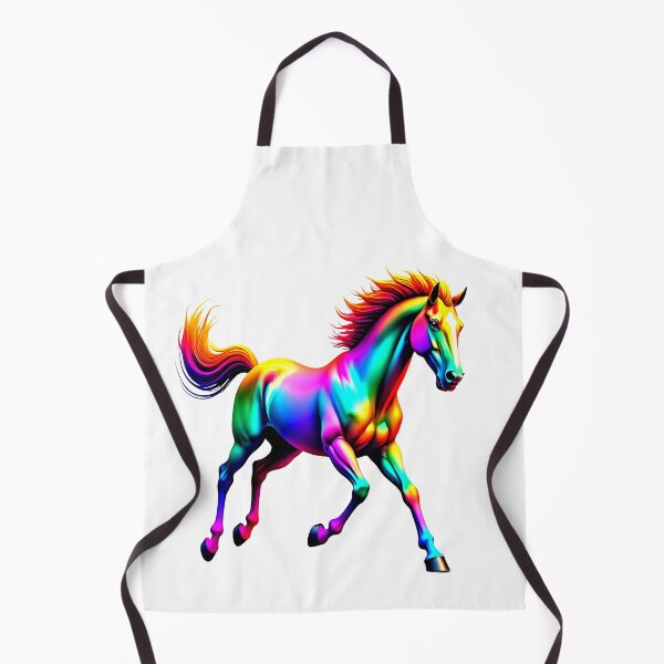 Item preview, Vibrant Rainbow Horse – Colorful Majestic Fantasy Animal Art designed and sold by RBToper.