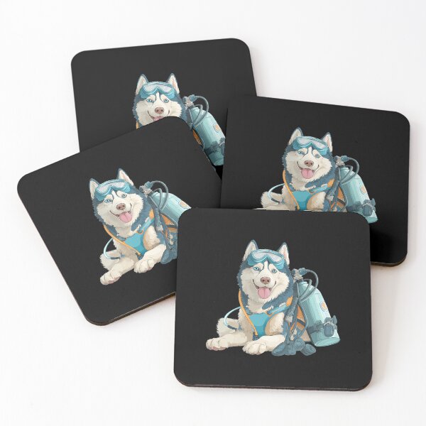 Item preview, Funny Husky Dog In Scuba Diving Gear designed and sold by kowaldtlbung.