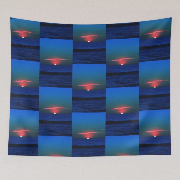 Item preview, Ocean Blue Sky Sunset designed and sold by "sensesillusion" - Nature Images Art Prints .