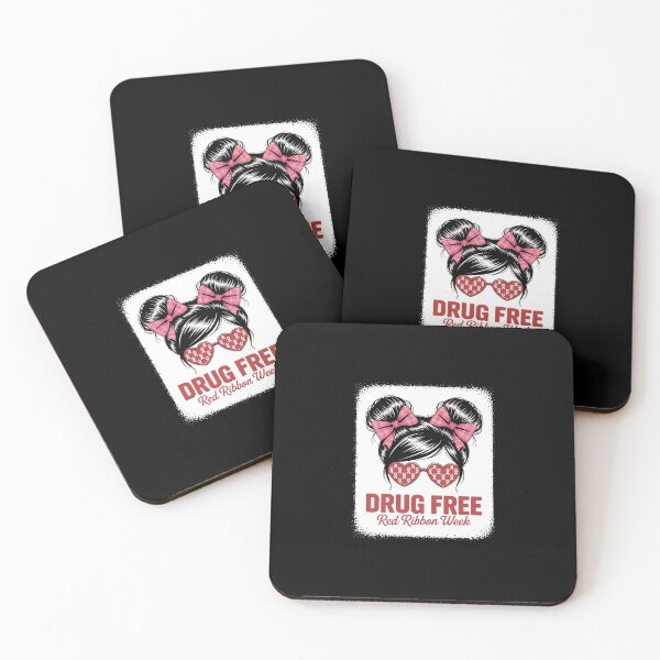 Item preview, Drug Free Bleached Messy Run Red Ribbon Week Awareness designed and sold by Rrettgison.