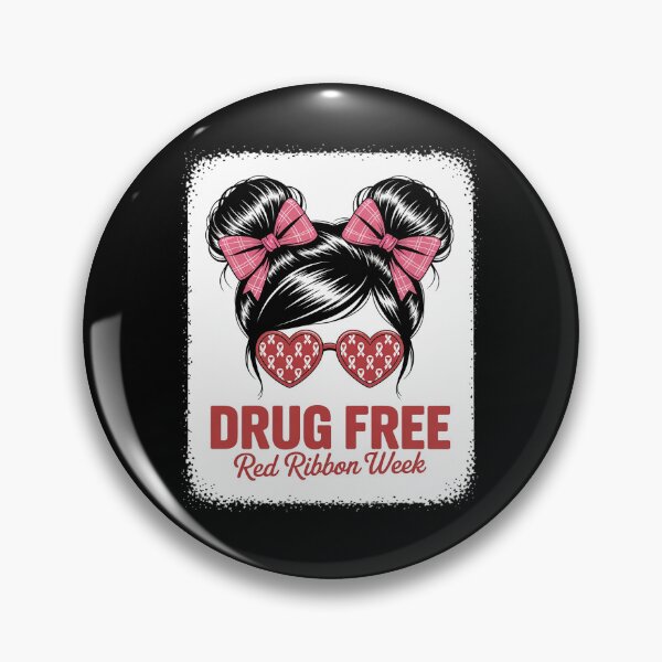 Item preview, Drug Free Bleached Messy Run Red Ribbon Week Awareness designed and sold by Rrettgison.
