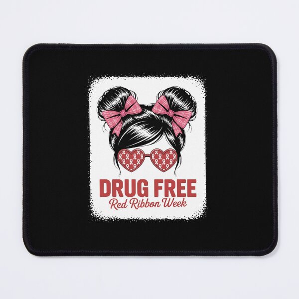 Item preview, Drug Free Bleached Messy Run Red Ribbon Week Awareness designed and sold by Rrettgison.