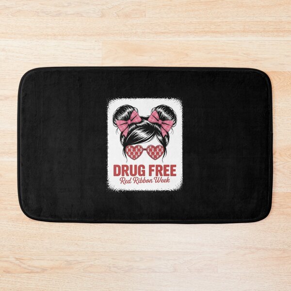 Item preview, Drug Free Bleached Messy Run Red Ribbon Week Awareness designed and sold by Rrettgison.
