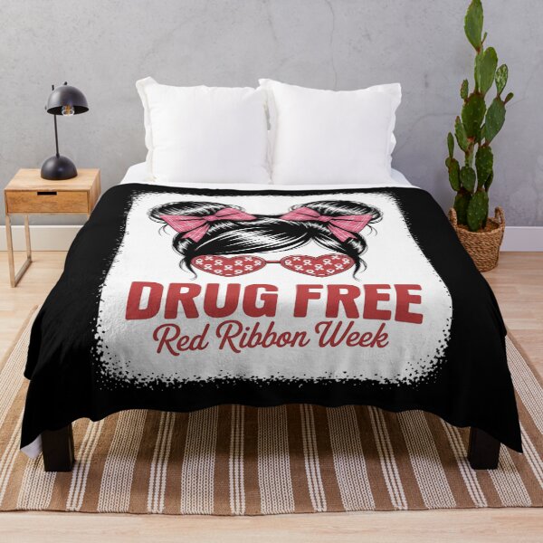Item preview, Drug Free Bleached Messy Run Red Ribbon Week Awareness designed and sold by Rrettgison.