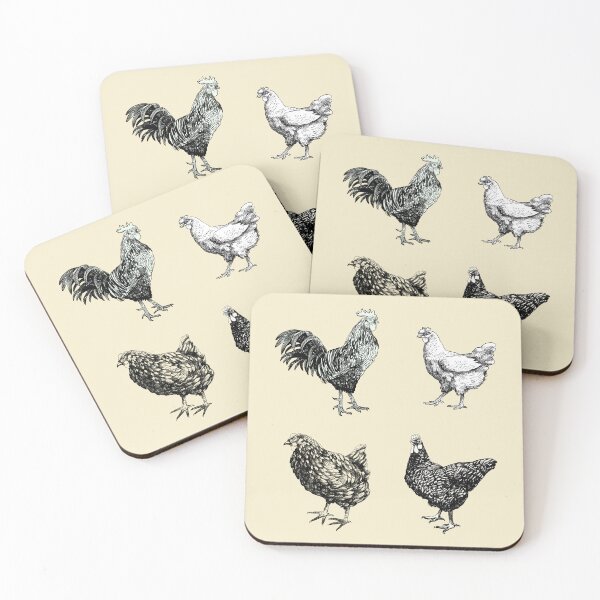 Item preview, Chicken coop Hens and Rooster designed and sold by Lemontreeart63.