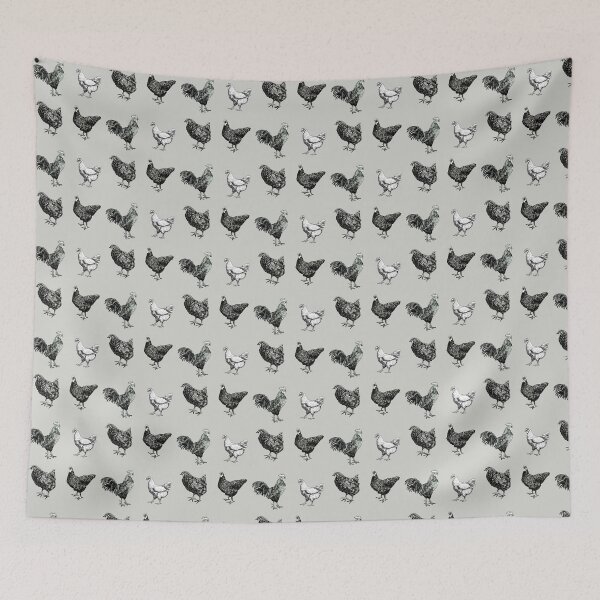 Item preview, Chicken coop Hens and Rooster designed and sold by Lemontreeart63.