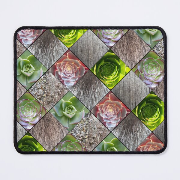 Item preview, geometric design of succulents and textures designed and sold by Rosefurn.