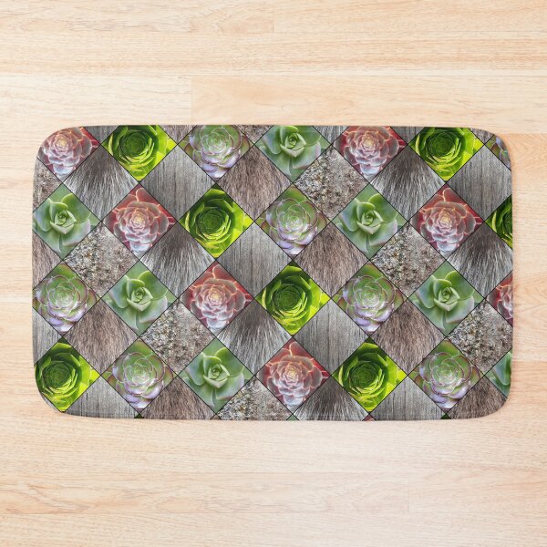 Item preview, geometric design of succulents and textures designed and sold by Rosefurn.