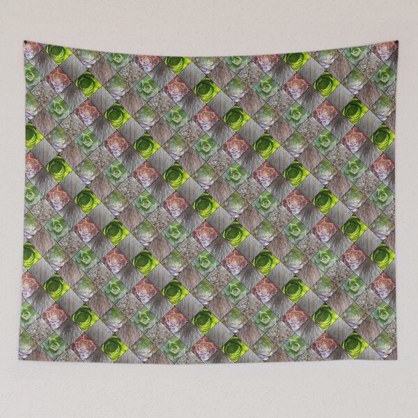 Item preview, geometric design of succulents and textures designed and sold by Rosefurn.