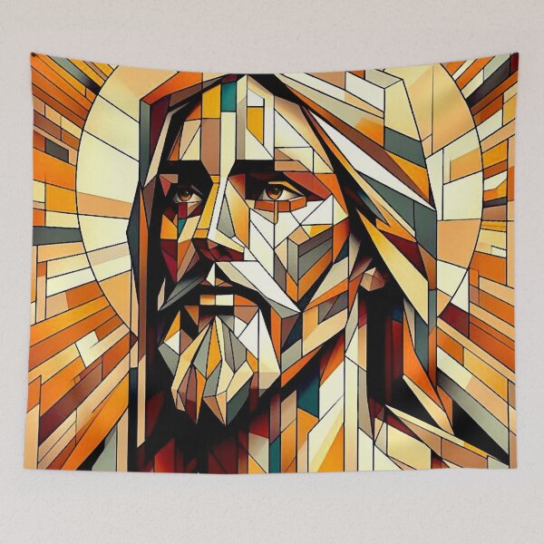 Item preview, Jesus Portrait Abstract designed and sold by ViaARTfactory.