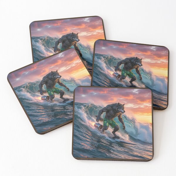 Item preview, Surfin' Werewolf designed and sold by Tridentulus.