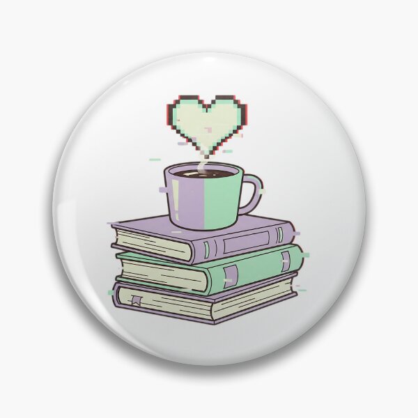 Item preview, Lo-Fi Reading Vibes Retro Glitch Bookstack designed and sold by HoruxDesign.
