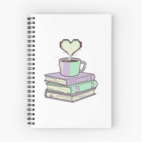 Item preview, Lo-Fi Reading Vibes Retro Glitch Bookstack designed and sold by HoruxDesign.