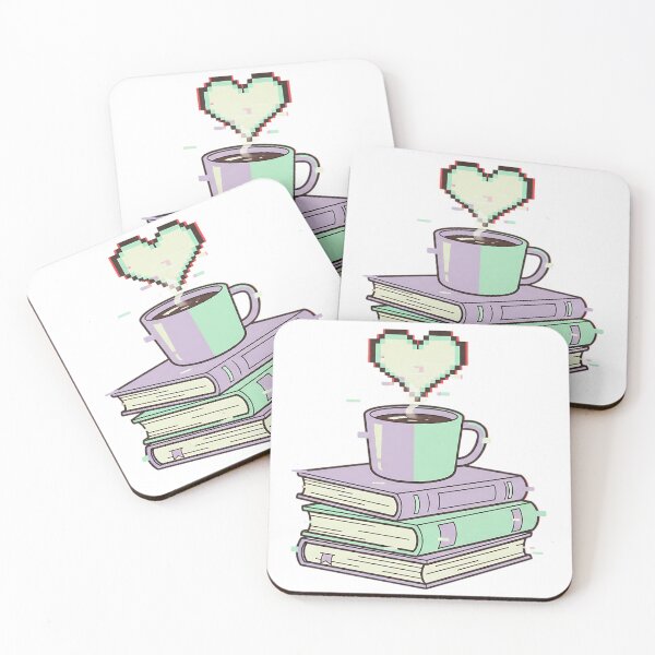 Item preview, Lo-Fi Reading Vibes Retro Glitch Bookstack designed and sold by HoruxDesign.