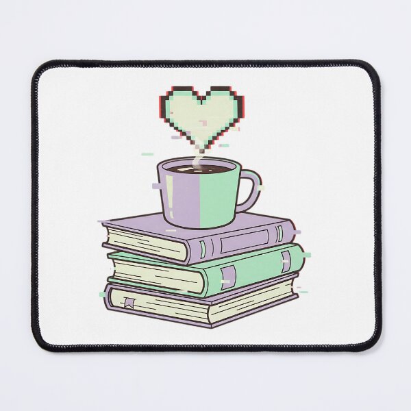 Item preview, Lo-Fi Reading Vibes Retro Glitch Bookstack designed and sold by HoruxDesign.