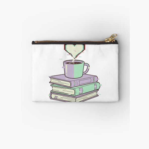 Item preview, Lo-Fi Reading Vibes Retro Glitch Bookstack designed and sold by HoruxDesign.
