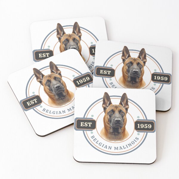 Item preview, Belgian Malinois Classic Heritage Dog Breed Emblem – Vintage Working Canine Design designed and sold by TheFlannelDog.