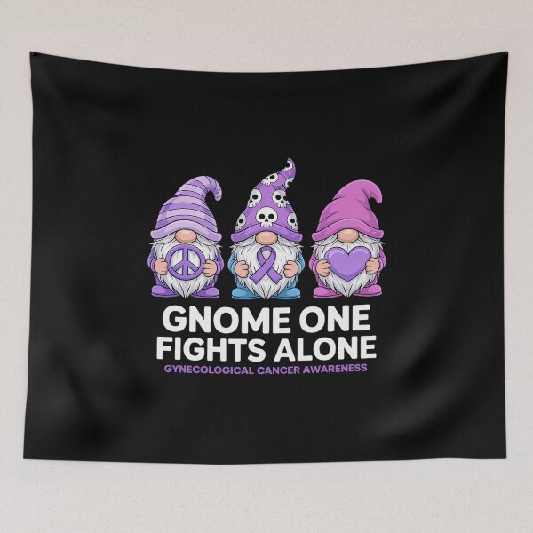 Item preview, Funny Gnomies Gynecological Cancer Awareness Month Ribbon designed and sold by Rrettgison.