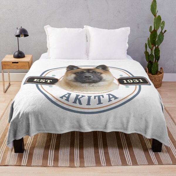 Artikelvorschau, Akita – Emblem einer klassischen japanischen Hunderasse – Vintage-Design entworfen und verkauft von TheFlannelDog.