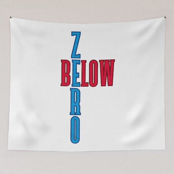 Item preview, Below Zero Winter Sport Varsity Cross Typography designed and sold by RDproject.