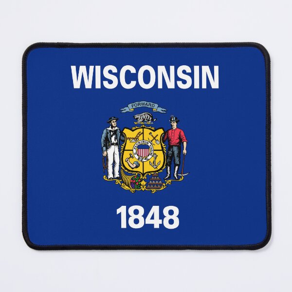 Item preview, Wisconsin flag designed and sold by rheyes.
