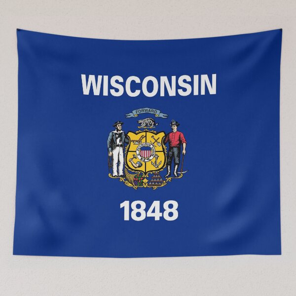Item preview, Wisconsin flag designed and sold by rheyes.