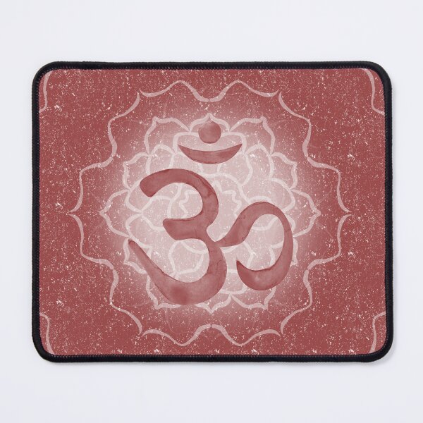 Item preview, OM Mandala Dark Watercolor Bija - Ruby designed and sold by Irene Estelle.