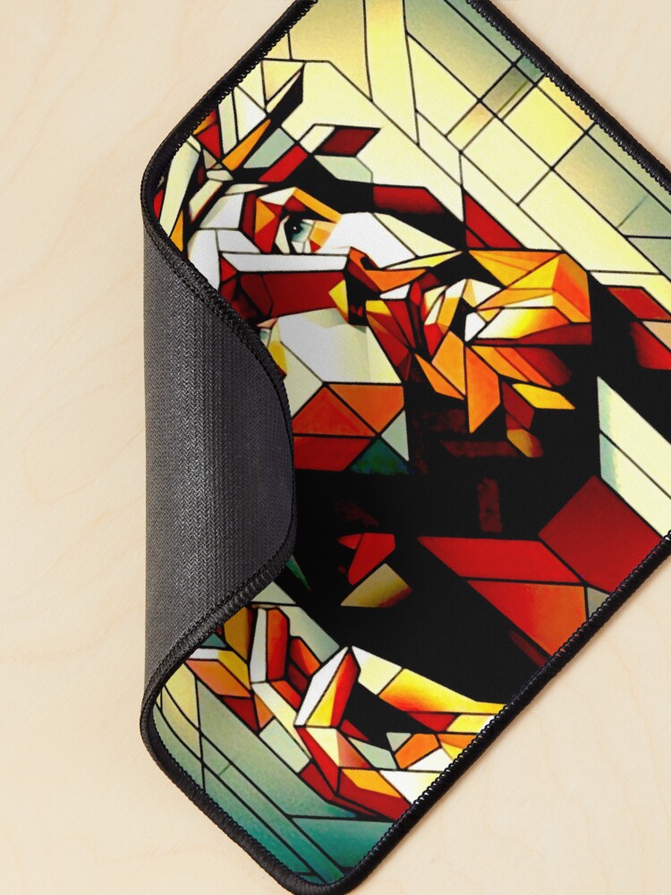 Thumbnail 2 of 5, Mouse Pad, Jesus Abstract Portrait designed and sold by ViaARTfactory.