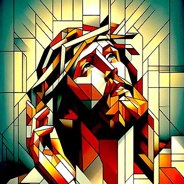 Artwork thumbnail, Jesus Abstract Portrait by ViaARTfactory