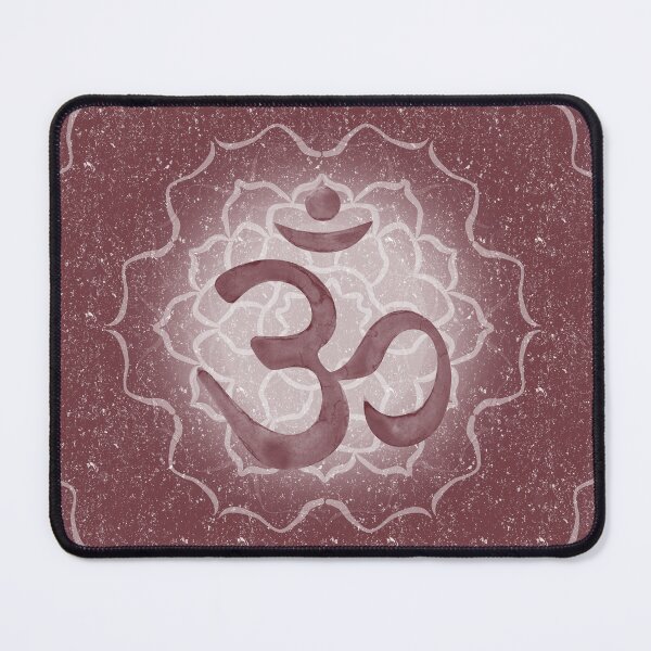 Item preview, OM Mandala Dark Watercolor Bija - Wine designed and sold by Irene Estelle.