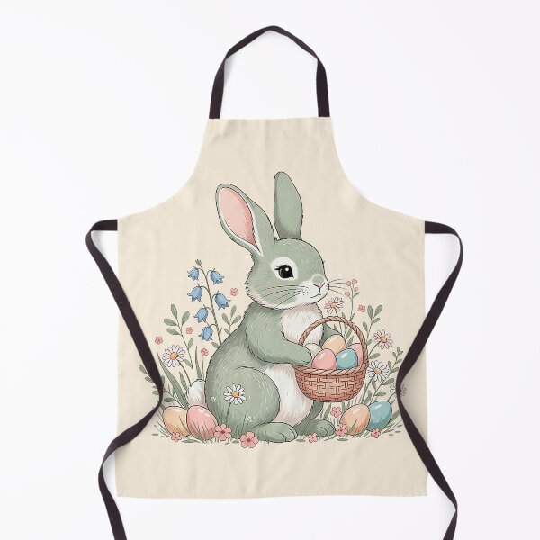 Item preview, Conejito de Pascua Cottagecore con cesta, linda primavera designed and sold by SholoStudio.