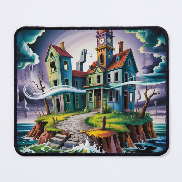 Item preview, А haunting ghost town perched on a mysterious island. designed and sold by Lilashakti ⭐️ ⭐️ ⭐️ ⭐️ ⭐️.