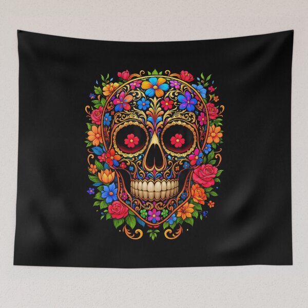 Item preview, Dia De Los Muertos Day Of The Dead Sugar Skull designed and sold by reeneregen.