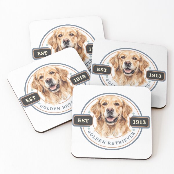 Item preview, Golden Retriever – Classic Dog Breed Heritage Emblem designed and sold by TheFlannelDog.