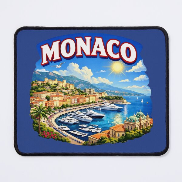 Item preview, Monaco Mediterranean Coast designed and sold by Myra365Art.