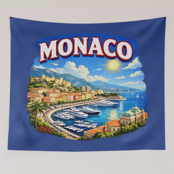 Item preview, Monaco Mediterranean Coast designed and sold by Myra365Art.