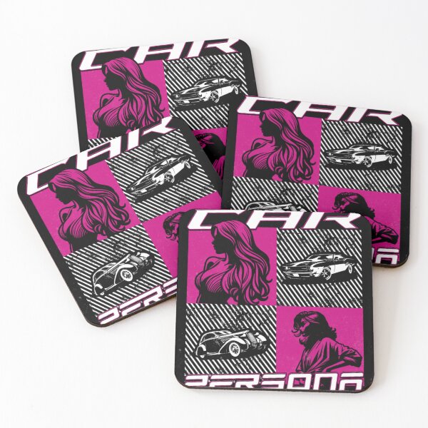 Item preview, CAR PERSONA Modern Racing Aesthetic Pink and Black Graphic Tee designed and sold by GenZFashion000.