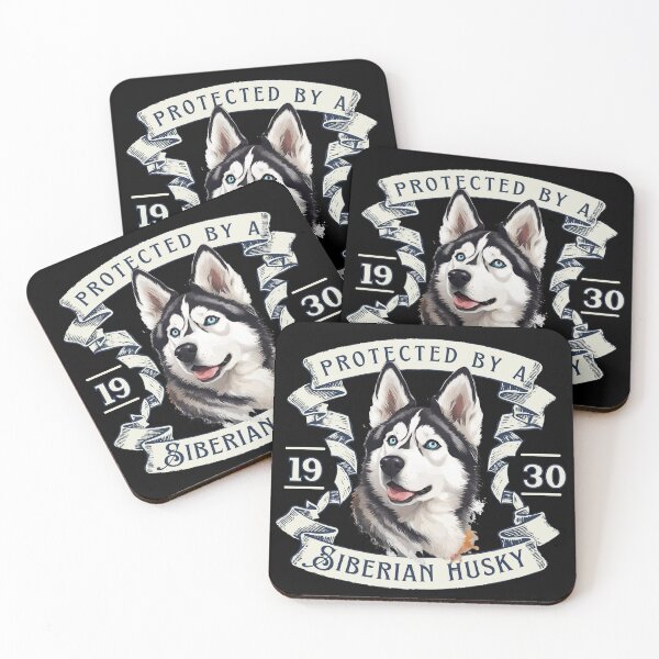 Item preview, Protected By A Siberian Husky designed and sold by TheFlannelDog.