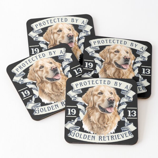 Item preview, Protected By A Golden Retriever designed and sold by TheFlannelDog.
