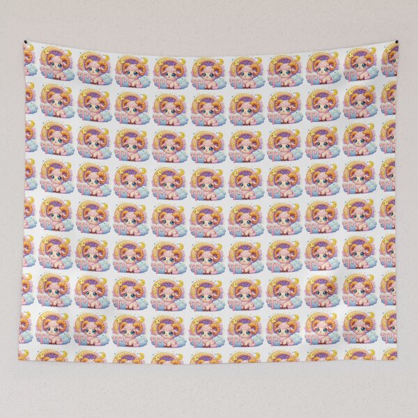 Item preview, Sweet Baby Ram Aries Zodiac Nursery Art designed and sold by LunaPixelStudio.