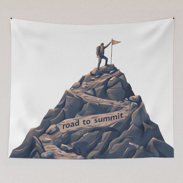 Item preview, mountaineering, hiking gear, summit challenge, peak bagging designed and sold by TrueArtVibes.