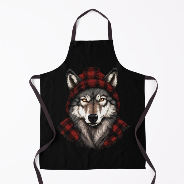 Item preview, Timber Wolf In Plaid designed and sold by TheFlannelDog.