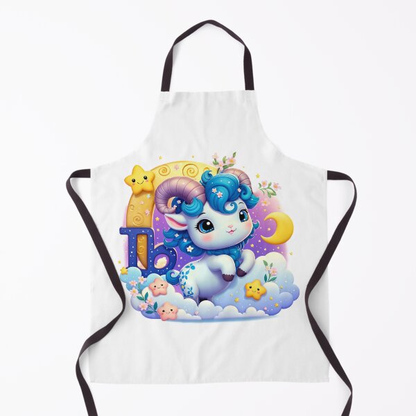 Item preview, Dreamy Capricorn Baby Goat Zodiac Nursery Art designed and sold by LunaPixelStudio.