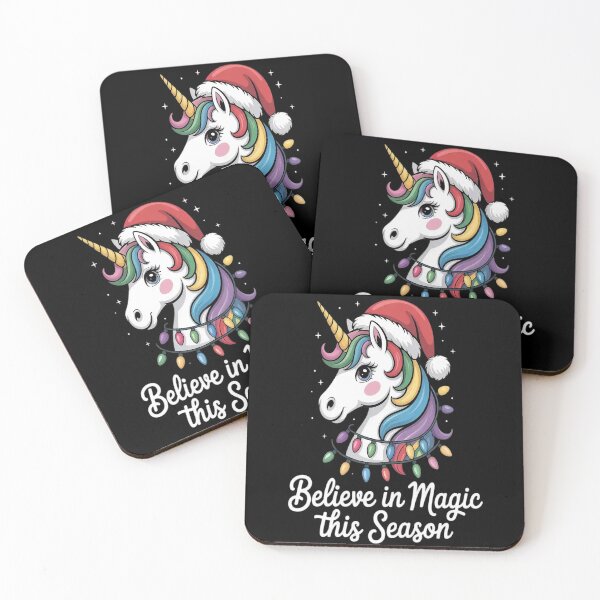 Item preview, Believe In Magic This Season Unicorn Christmas Fantasy designed and sold by brinbotty.