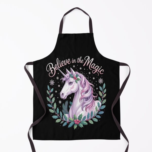 Item preview, Believe In The Magic Winter Unicorn Fantasy designed and sold by brinbotty.