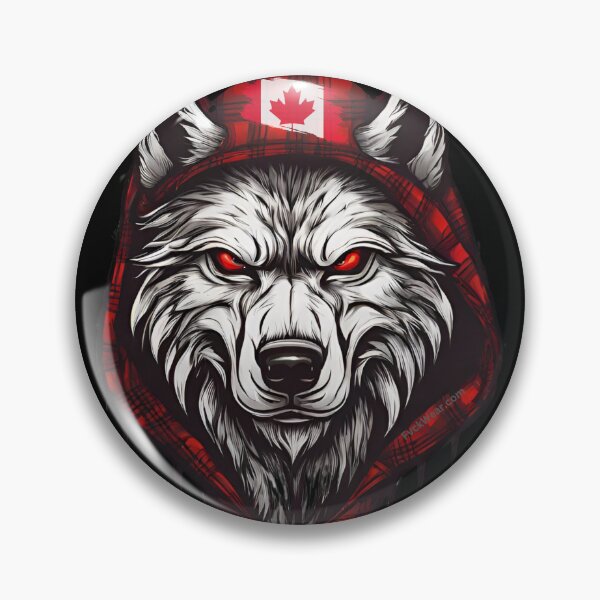 Item preview, Canada Wolf In Plaid designed and sold by TheFlannelDog.